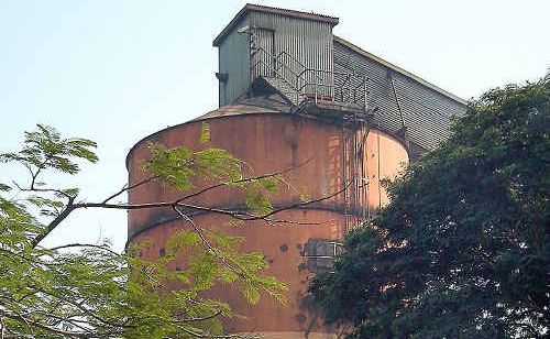 Maryborough sugar mill during cane crush. Maryborough sugar mill during cane crush.